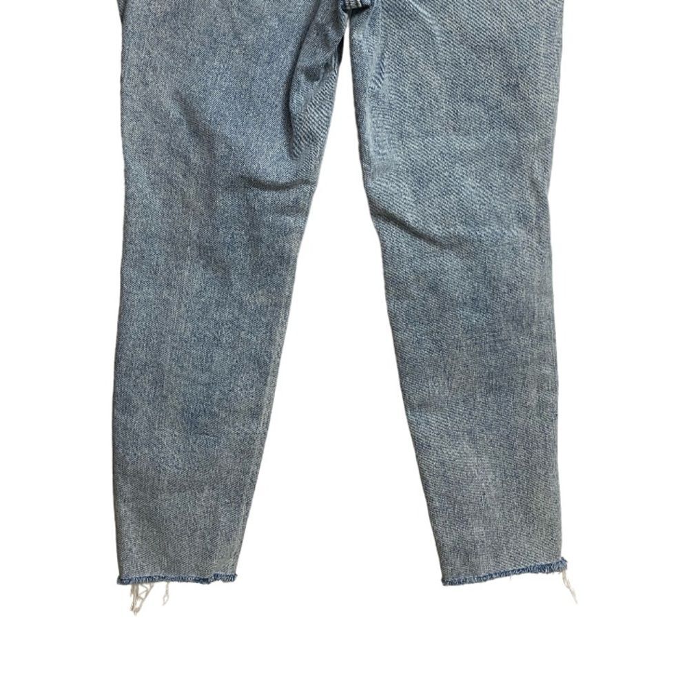 Old Navy Womens Higher High Rise OG Straight Jeans 0P Light Wash Distress Ripped - Picture 9 of 12